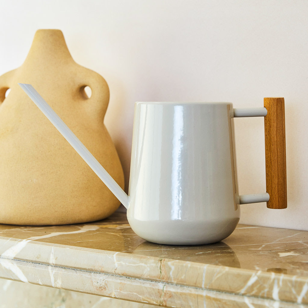 Indoor Watering Can 0.7L Mushroom with Beech Handle