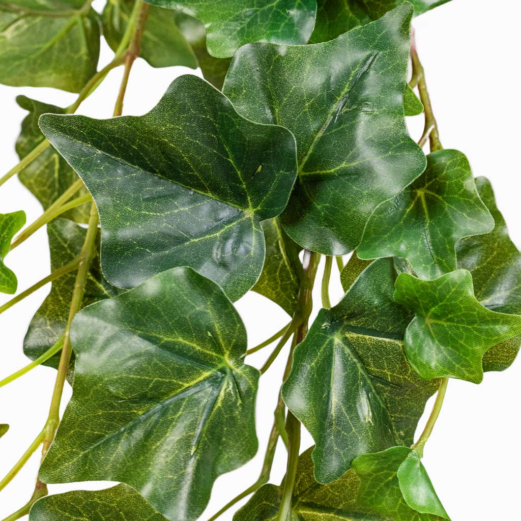 Ivy Hanging Bush Artificial Patt Hanging Pot Grey In  Washed 