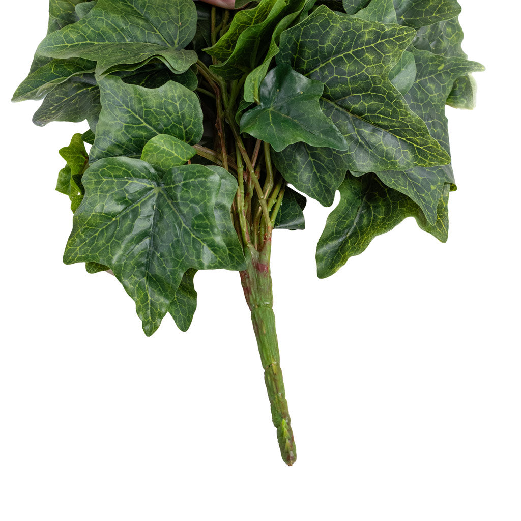 Ivy Hanging Bush Dark Green Artificial Stem close up