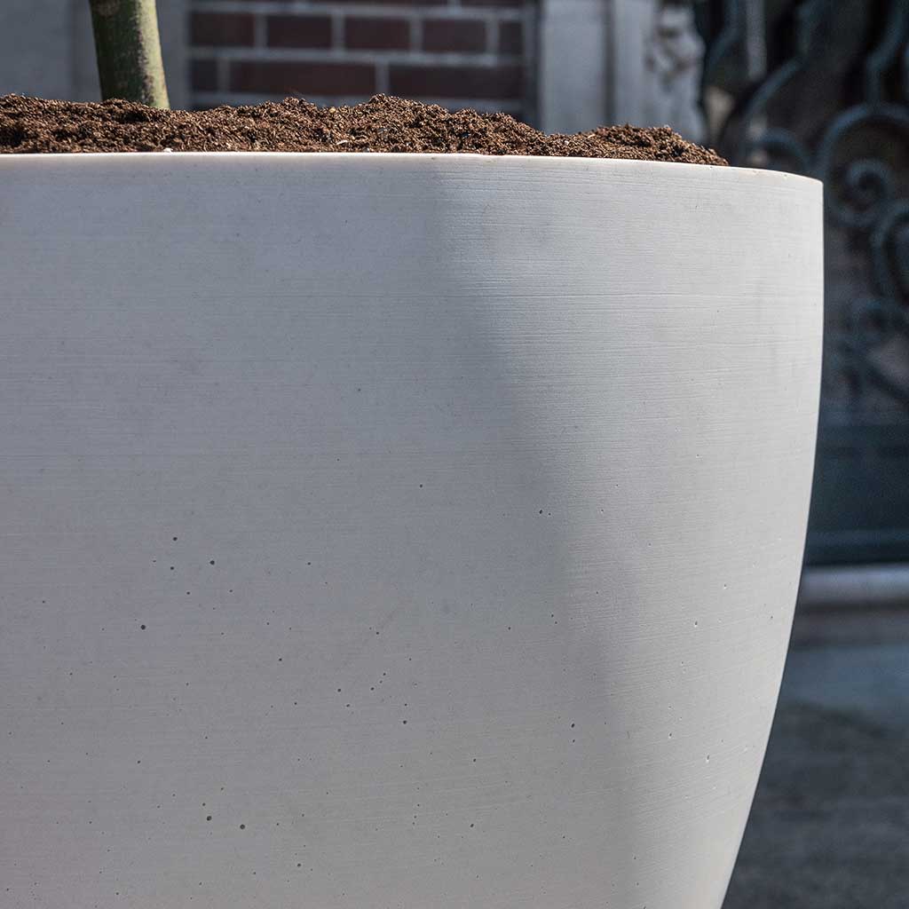 Jesslyn Refined Planter Natural White Sandstone Texture