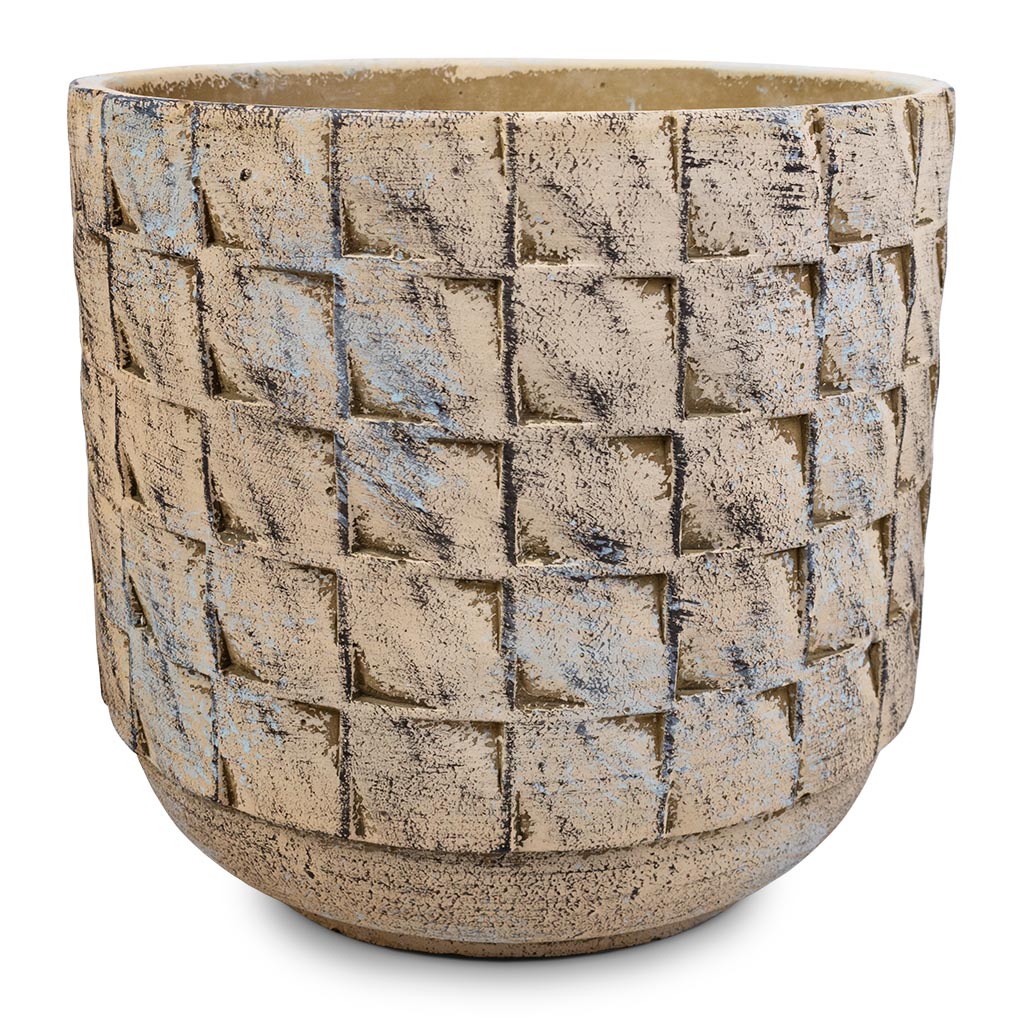 Jim Plant Pot - Shell - 14 x 12cm