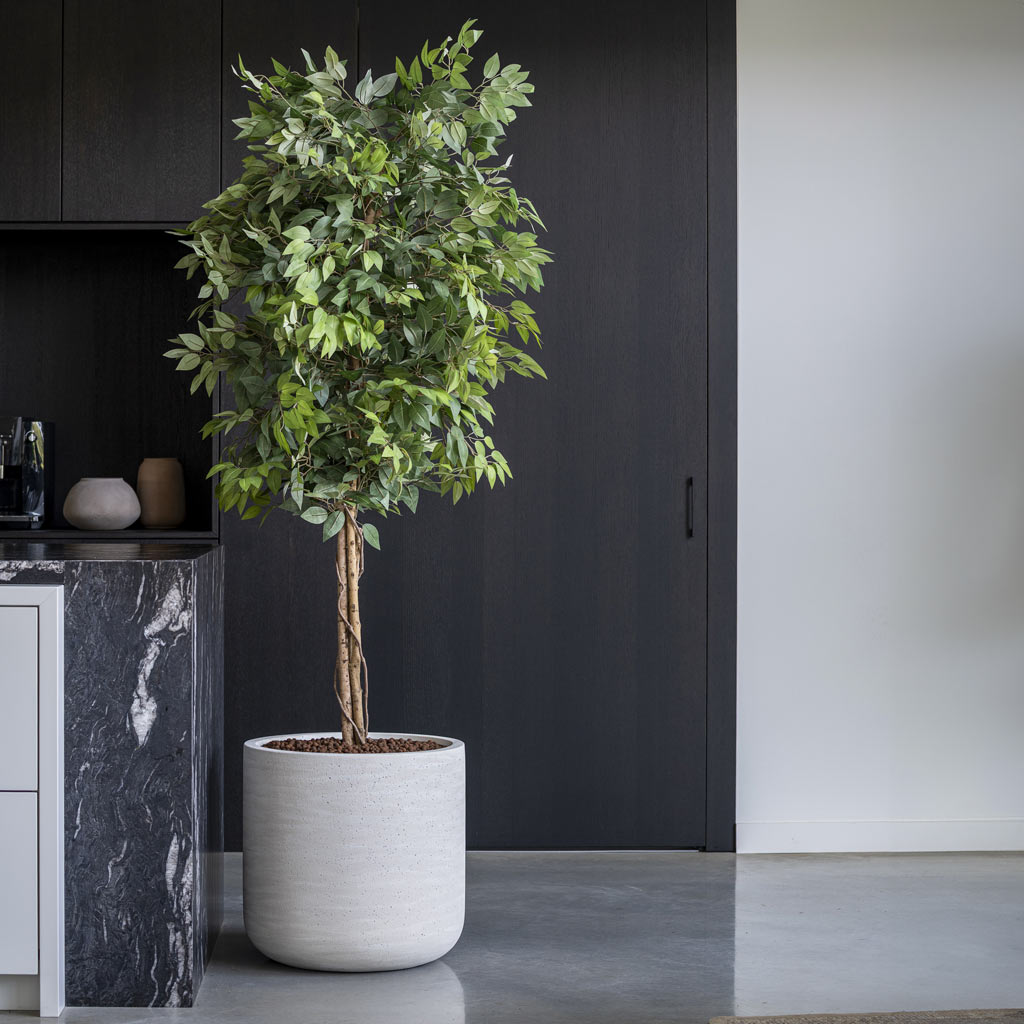 Jumbo Charlie Planter Ivory Washed - 53x52cm