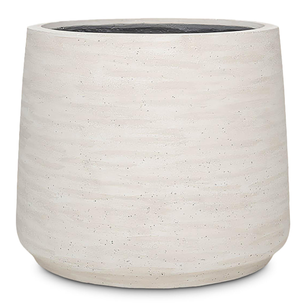 Jumbo Patt Planter Ivory Washed - 56x47cm