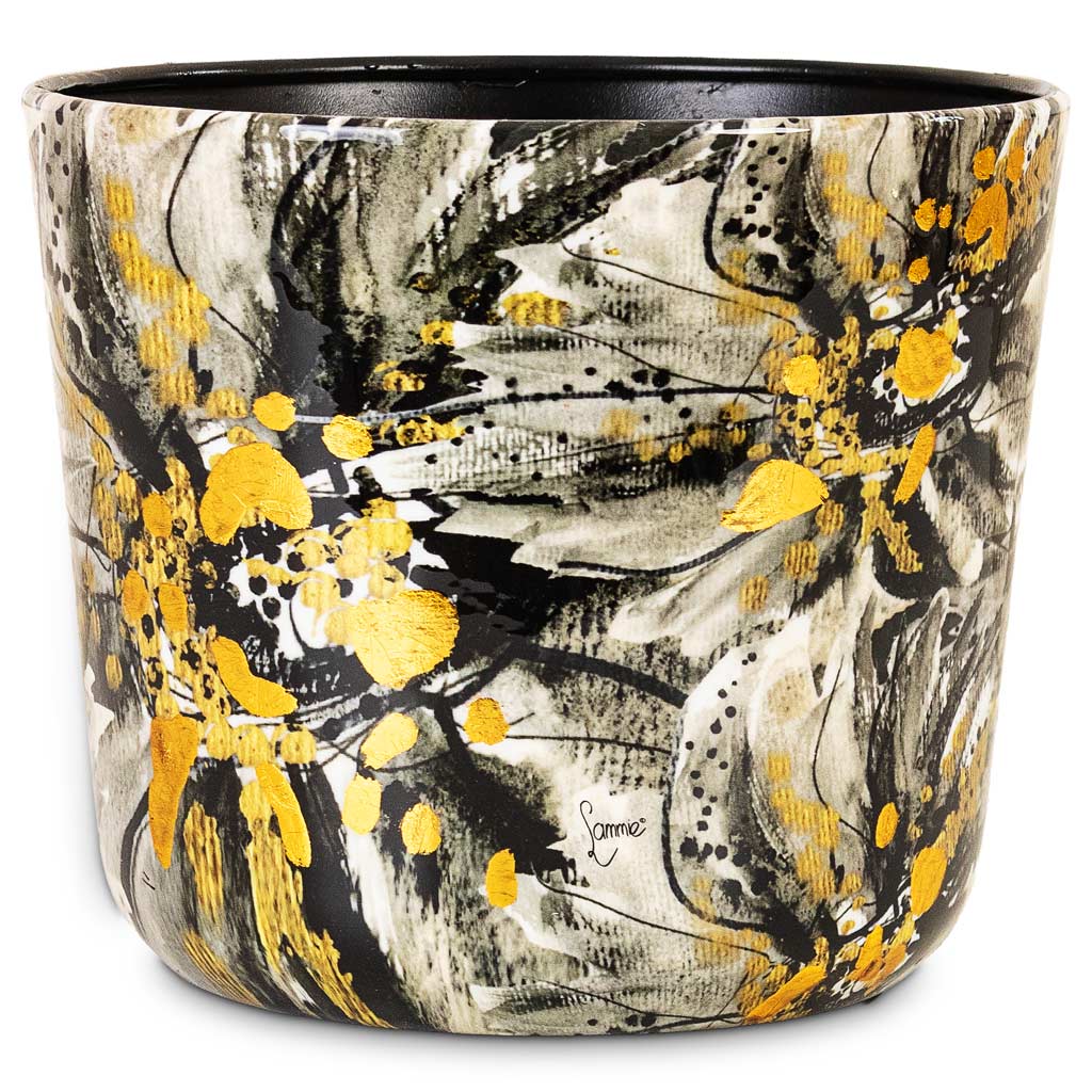 Lammie Marigold Pot Ash 21x18cm