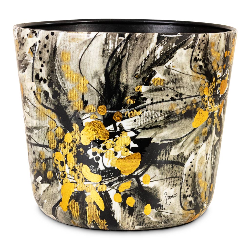Lammie Marigold Pot Ash 26x23cm