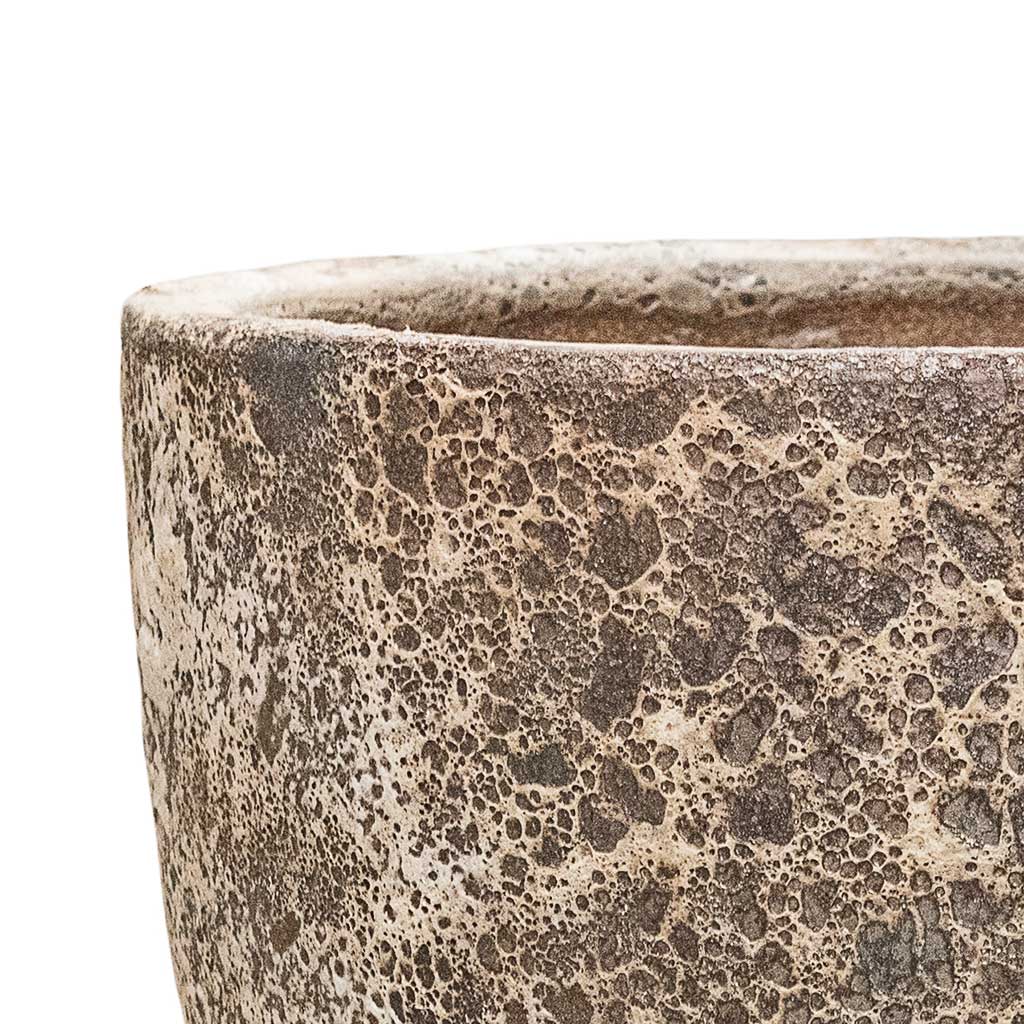 Lava Couple Planter Rust Textures