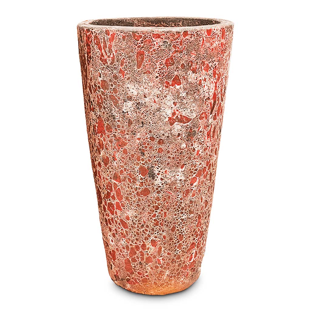 Lava Partner Straight Relic Planter - Pink - Quality Pots | HORTOLOGY