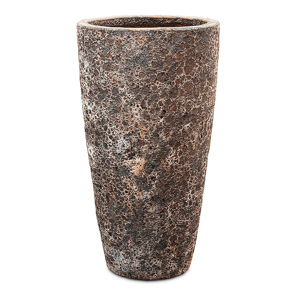 Lava Partner Straight Relic Planter - Rust - Quality Pots | HORTOLOGY