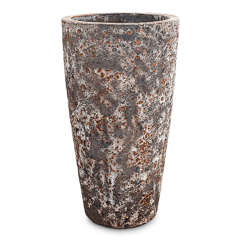 Lava Partner Straight Relic Planter - Rust - Quality Pots | HORTOLOGY