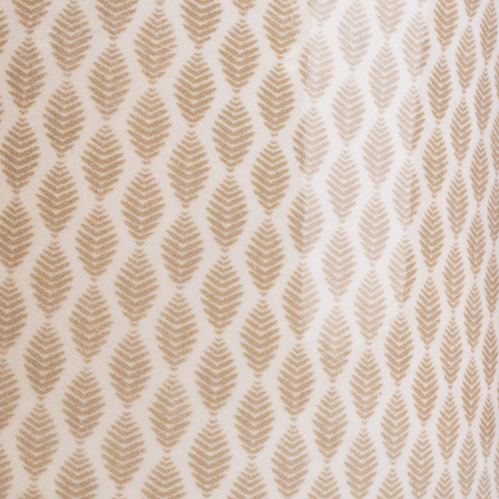 Lazzaro Plant Pot - Taupe Garland Surface Detail