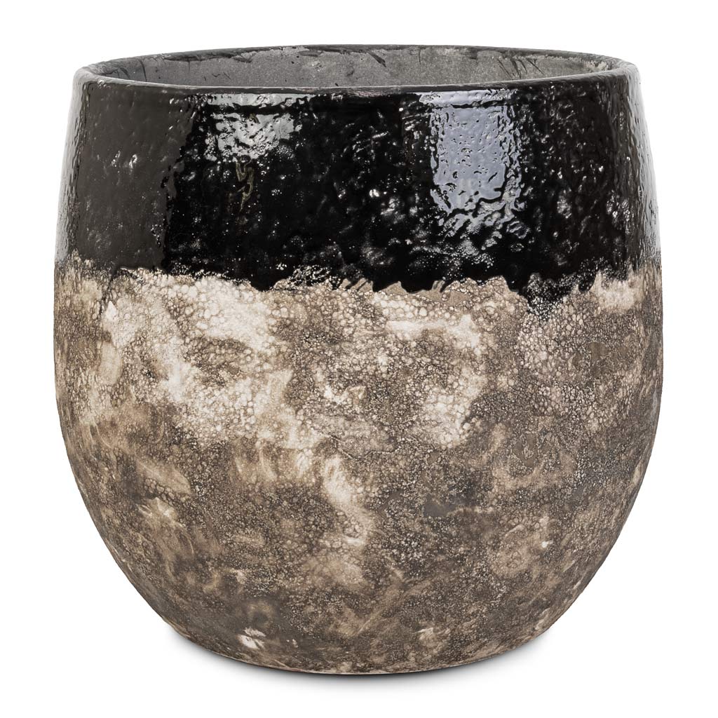 Lindy Plant Pot - Black - 30 x 25cm