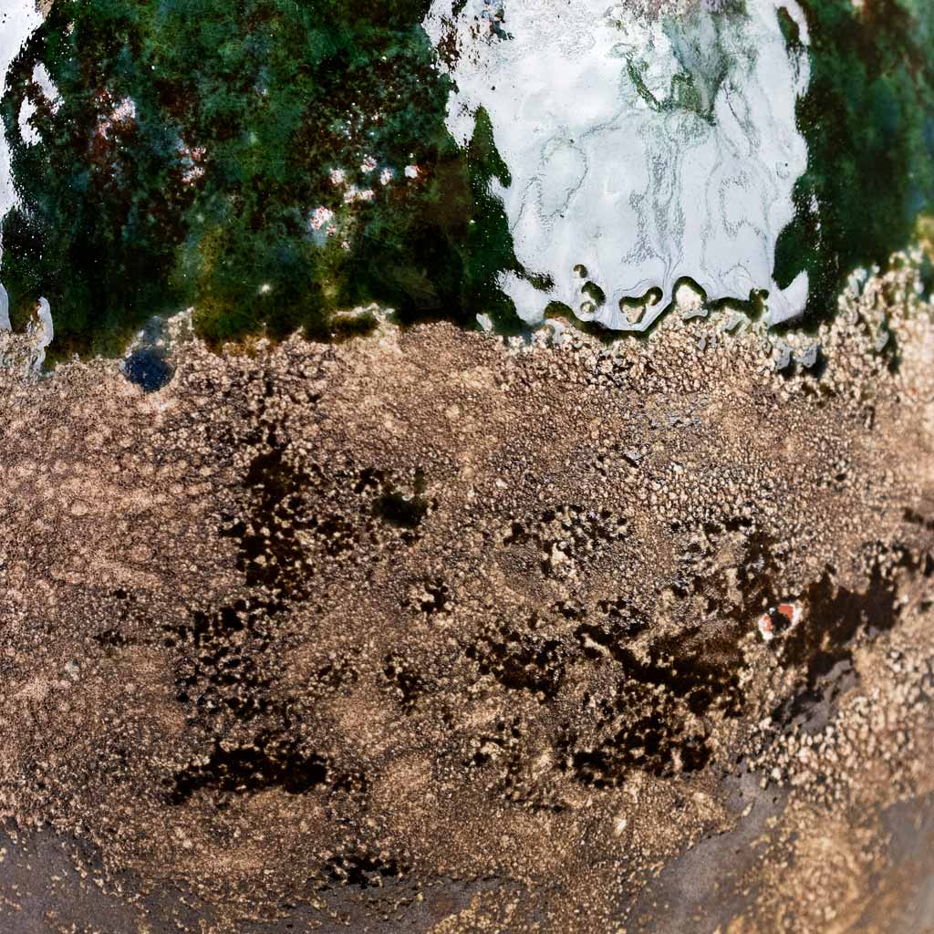 Lindy Pot Black Green Close Up