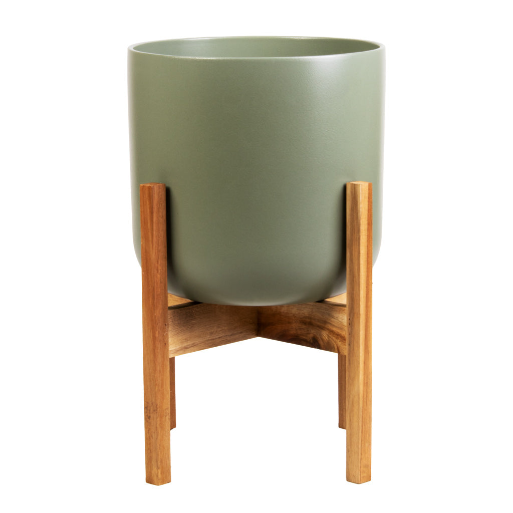 Lsibon Plant Pot Stand & Lisbon Plant Pot Sage Green 