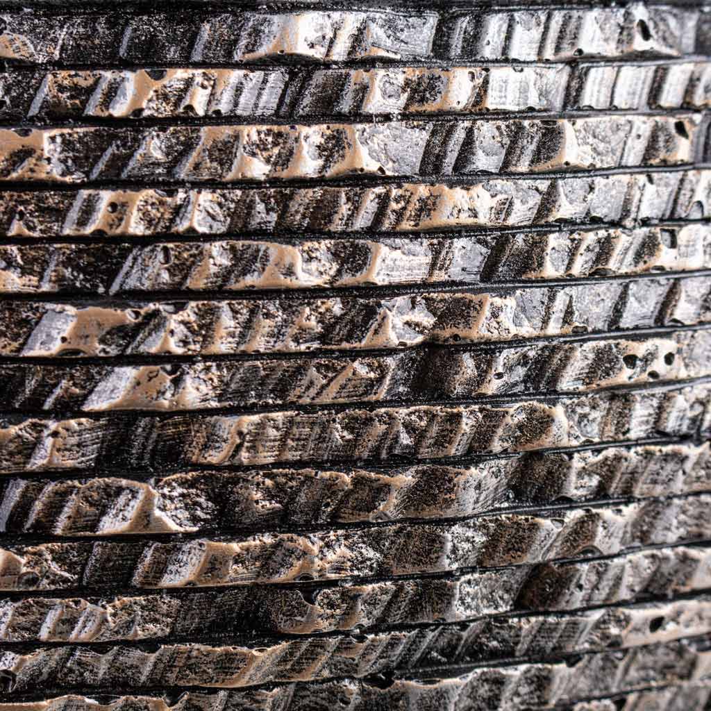 Luxe Lite Layer Globe Planter Bronze Close up