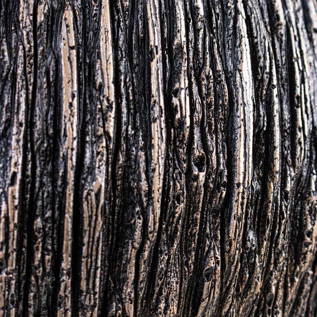 Luxe Lite Waterfall Globe Planter Bronze Close Up