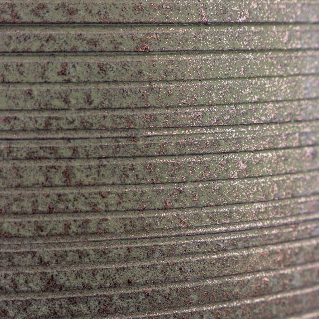 Lydia Plant Pot - Shiny Green Large