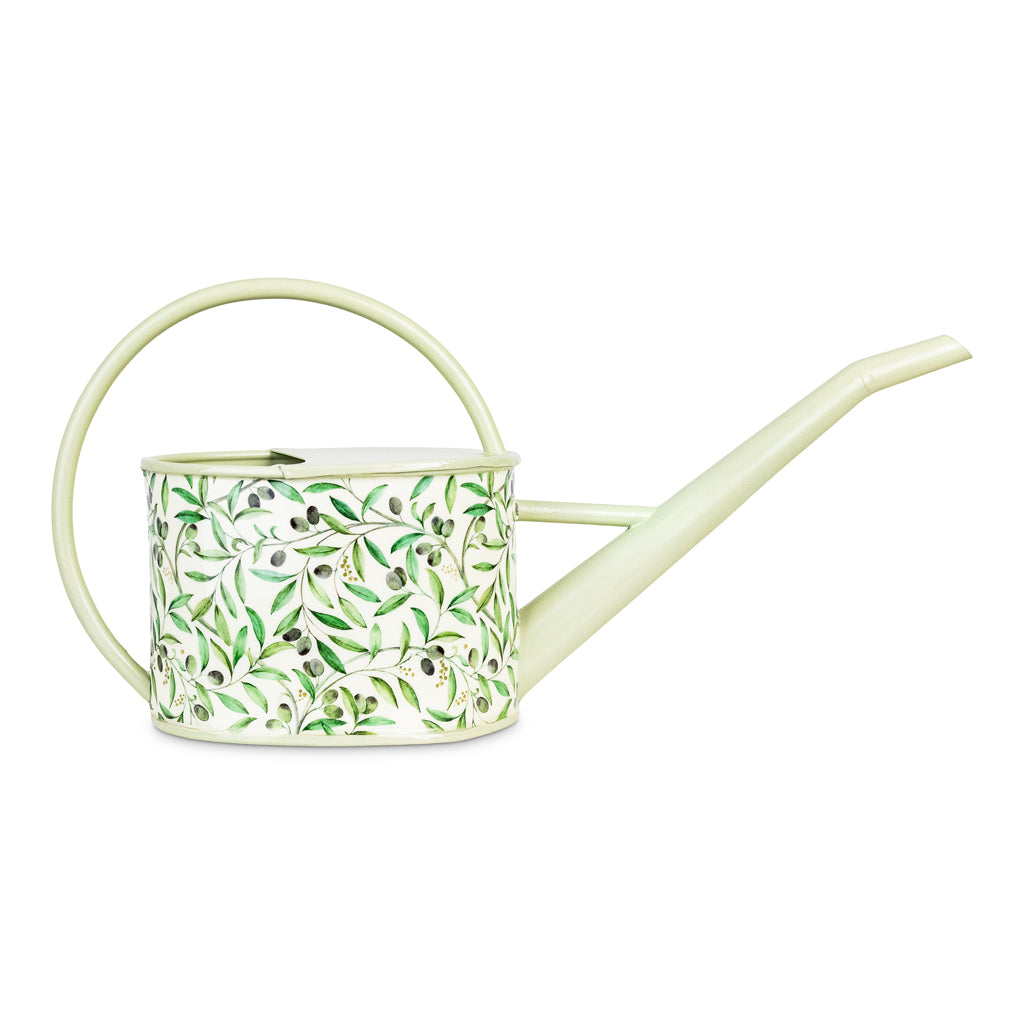 Maisie Vintage Metal Watering Can Olive