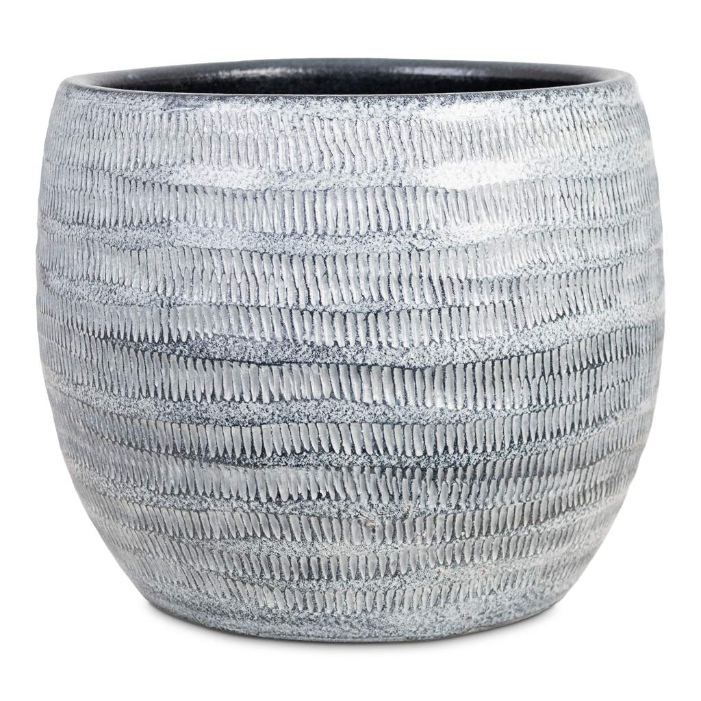 Manuel Pot Shiny Grey 22x18cm