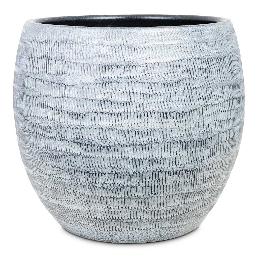 Manuel Pot Shiny Grey 28x25cm