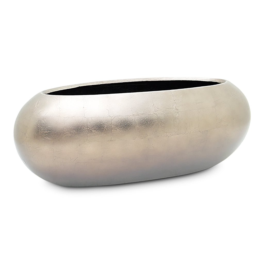 Metallic Boat Planter Light Champagne - 56x23x20cm