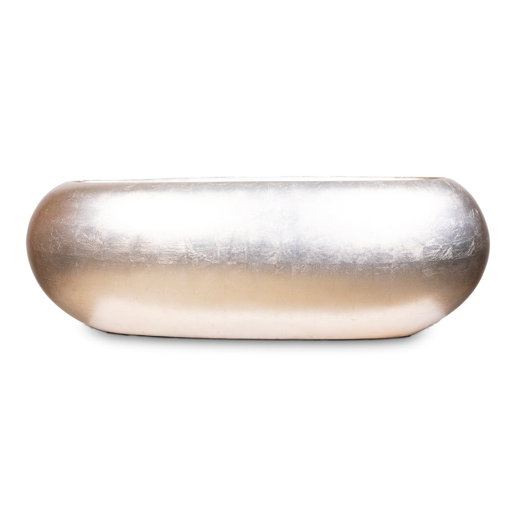 Metallic Boat Planter Light Champagne 75x30x25cm