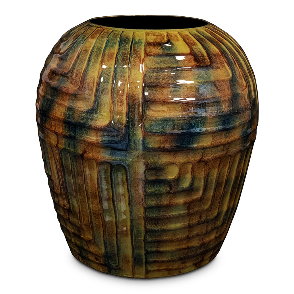 Mette Tall Metal Pot Marrakesh - 35x36cm