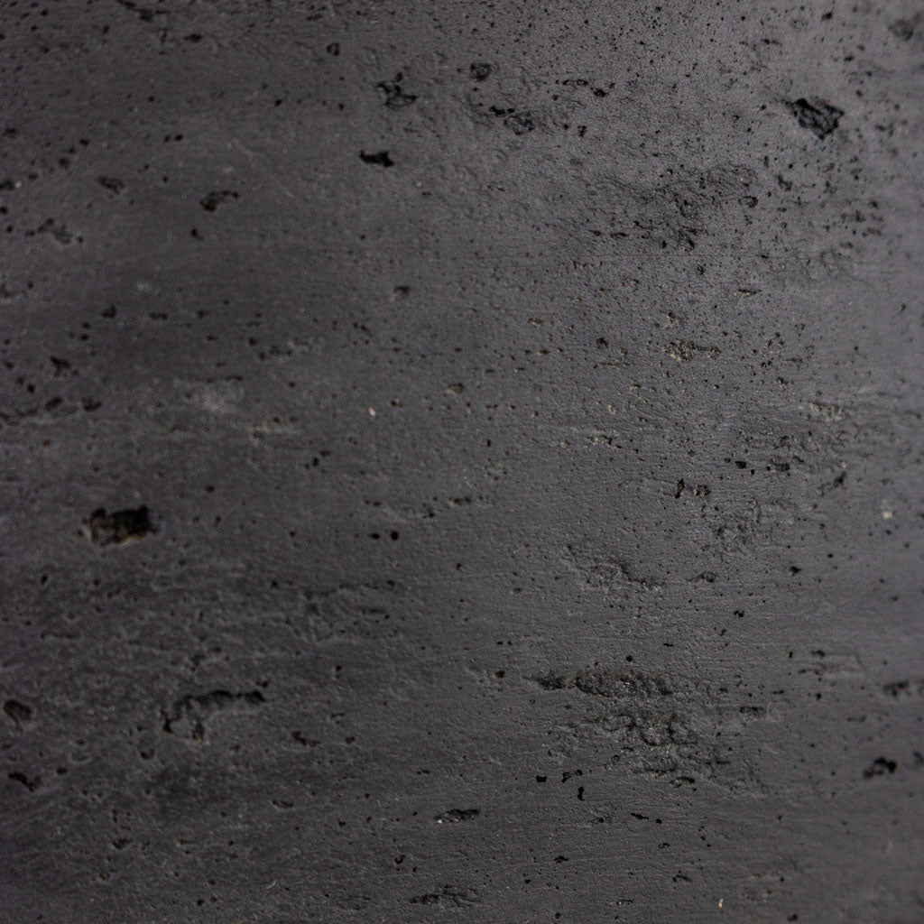 Mini Orb Kevan Plant Pot - Black Washed - Medium