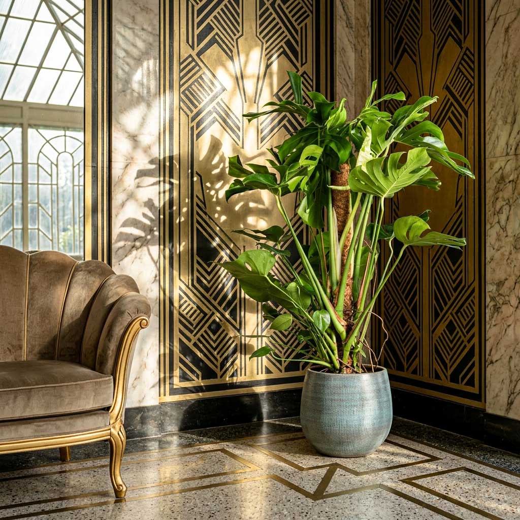 Ryan Plant Pot - Blue Gold
