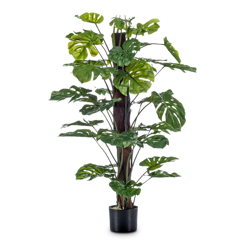 artificial swiss cheese plant Monstera Moss Pole - Swiss Cheese Plant - Artificial Plants