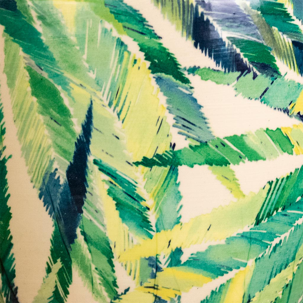 Monza Plant Pot Botanical Fern Pattern