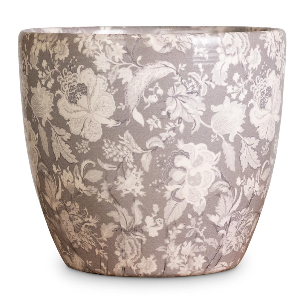 Monza Plant Pot - Vintage Grey Medium
