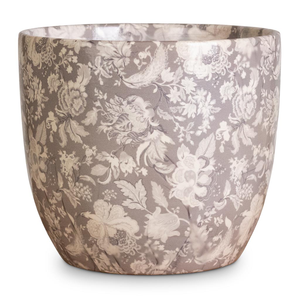 Monza Plant Pot - Vintage Grey Large
