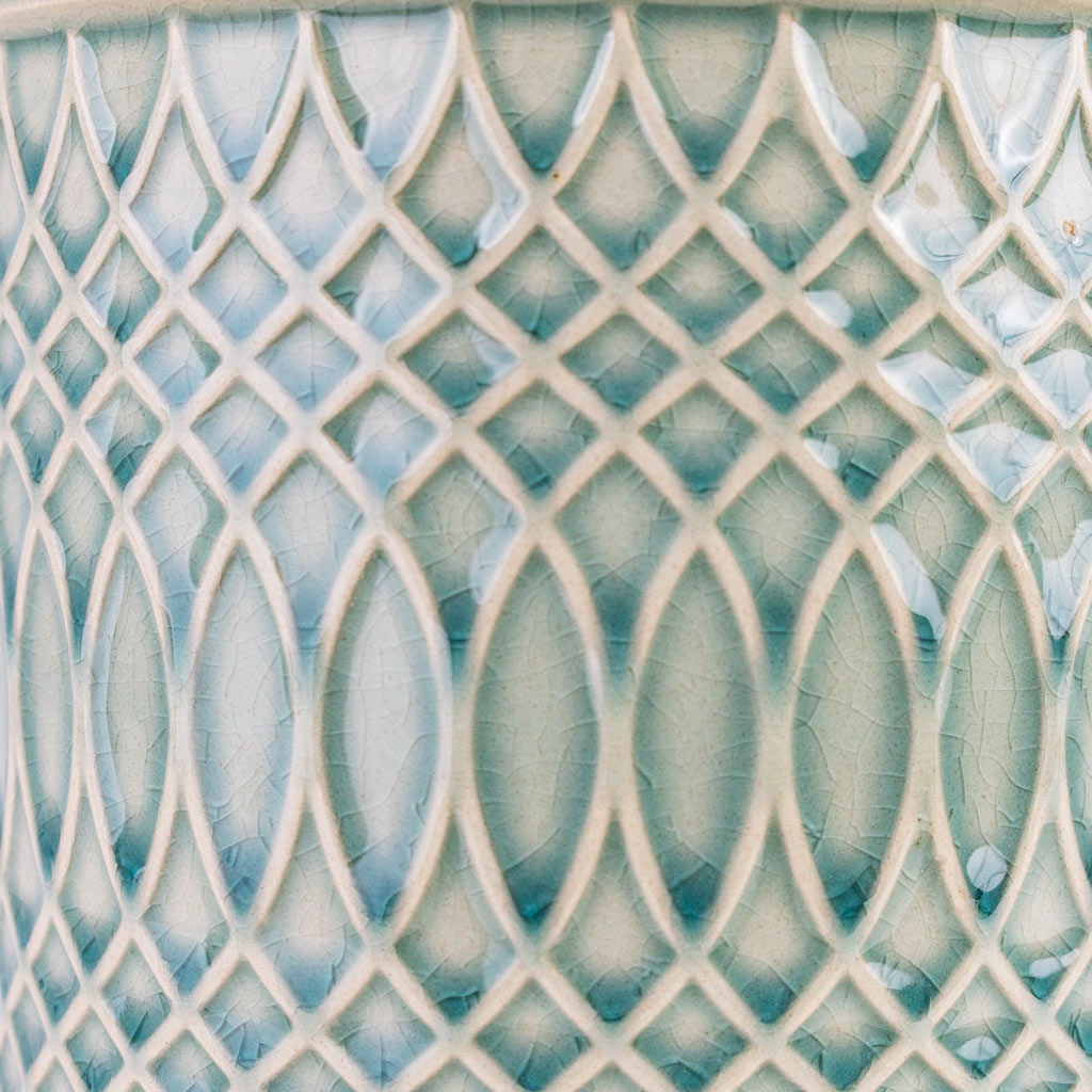 Morocco Plant Pot - Jade Green Celadon