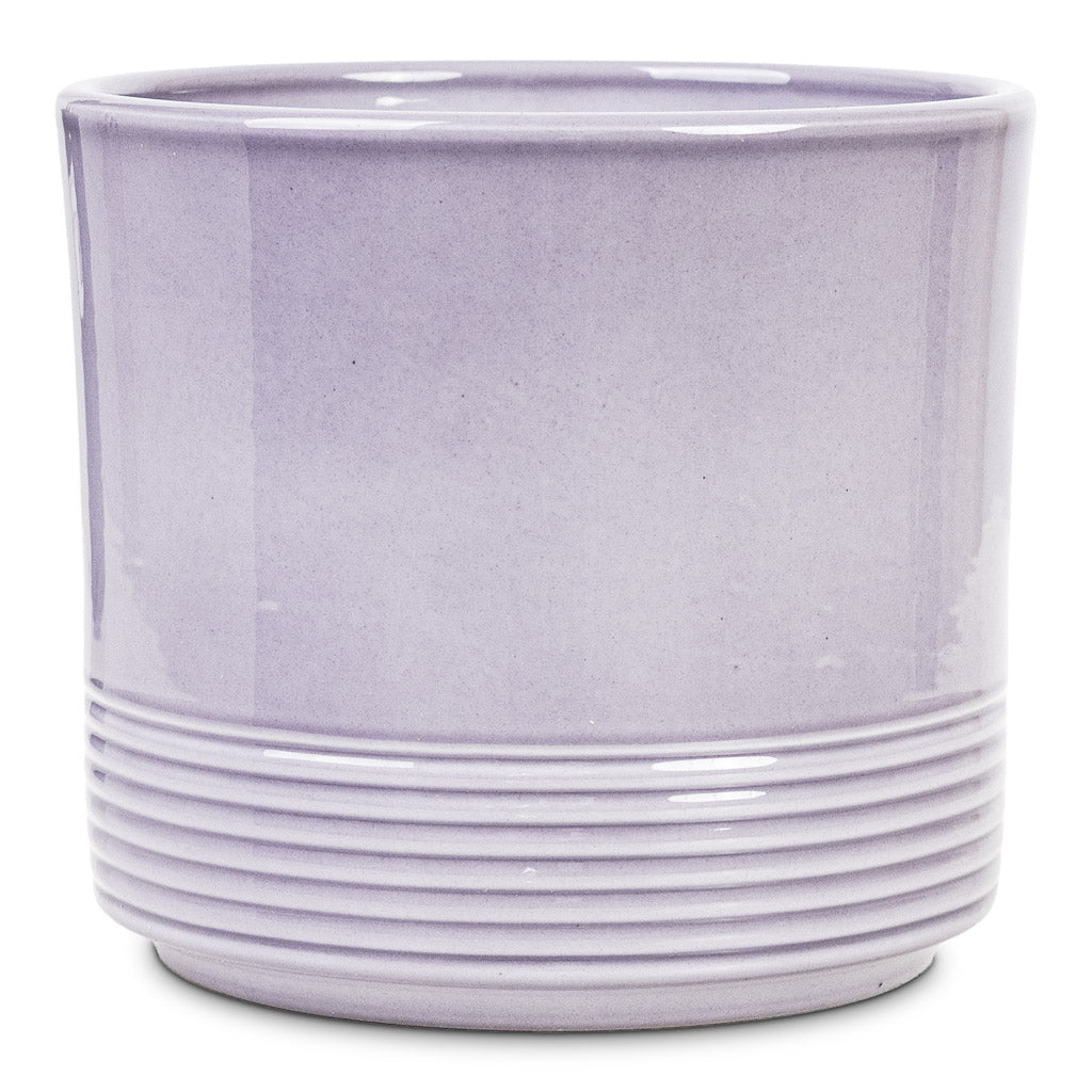 Munich-Pot-Grey-Gloss-14.5x12cm pot