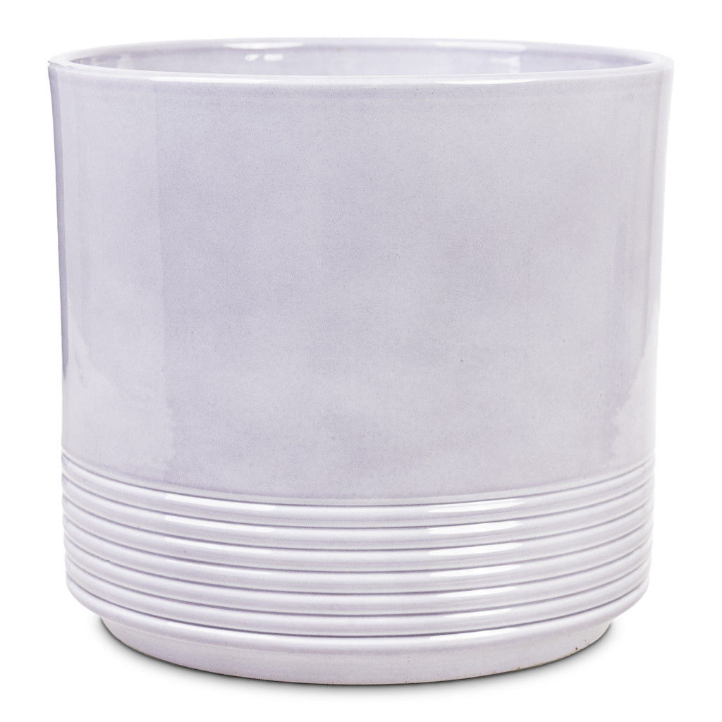 Munich Pot Grey Gloss 16.5x14.5cm pot