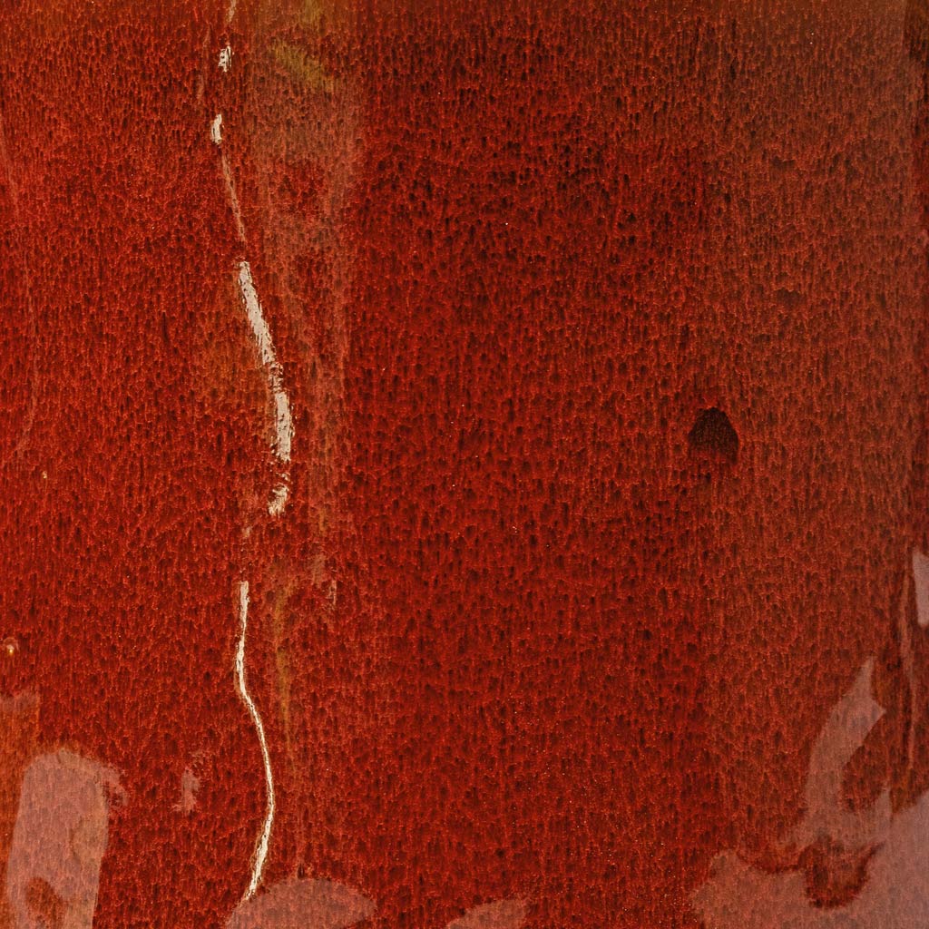 Nolan Plant Pot Red Close Up Detail 