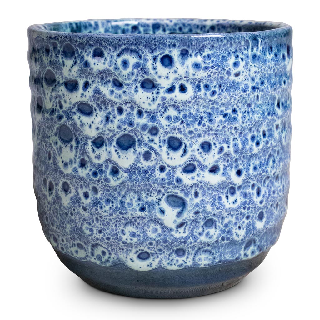 Ocean Glaze Plant Pot - Sapphire