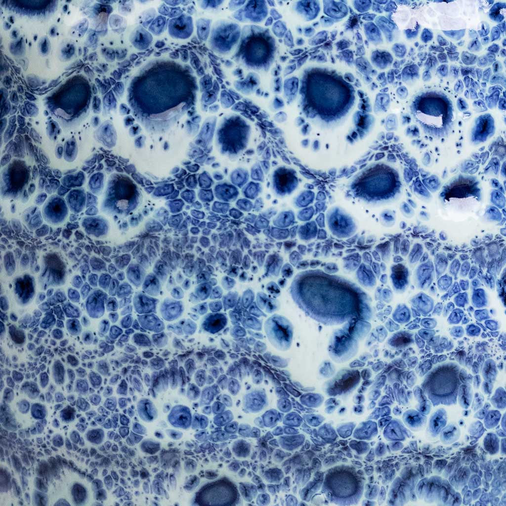 Ocean Glaze Plant Pot - Sapphire Glaze