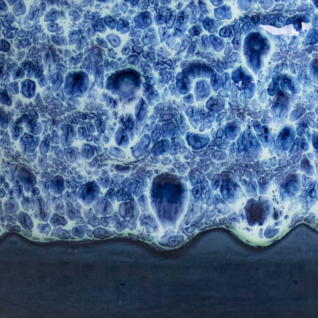 Ocean Glaze Plant Pot - Sapphire Textures