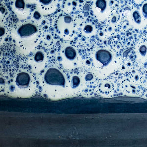 Ocean Glaze Plant Pot - Sapphire Surface