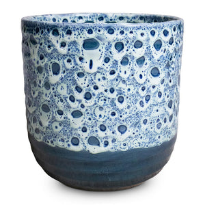 Ocean Glaze Plant Pot - Sapphire Large