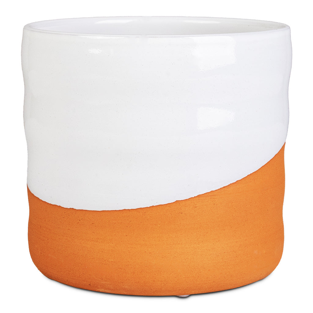 Odin Pot White Terracotta - 14x13cm