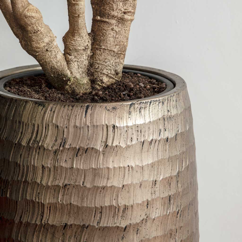 Opus Hammered Partner Planter - Gold