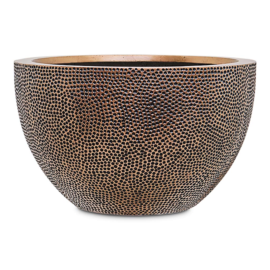 Opus Hit Bowl Planter Gold 55x33cm
