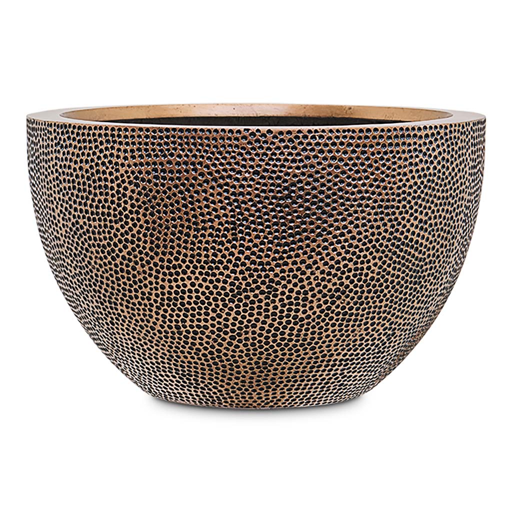 Opus Hit Bowl Planter Gold 55x33cm