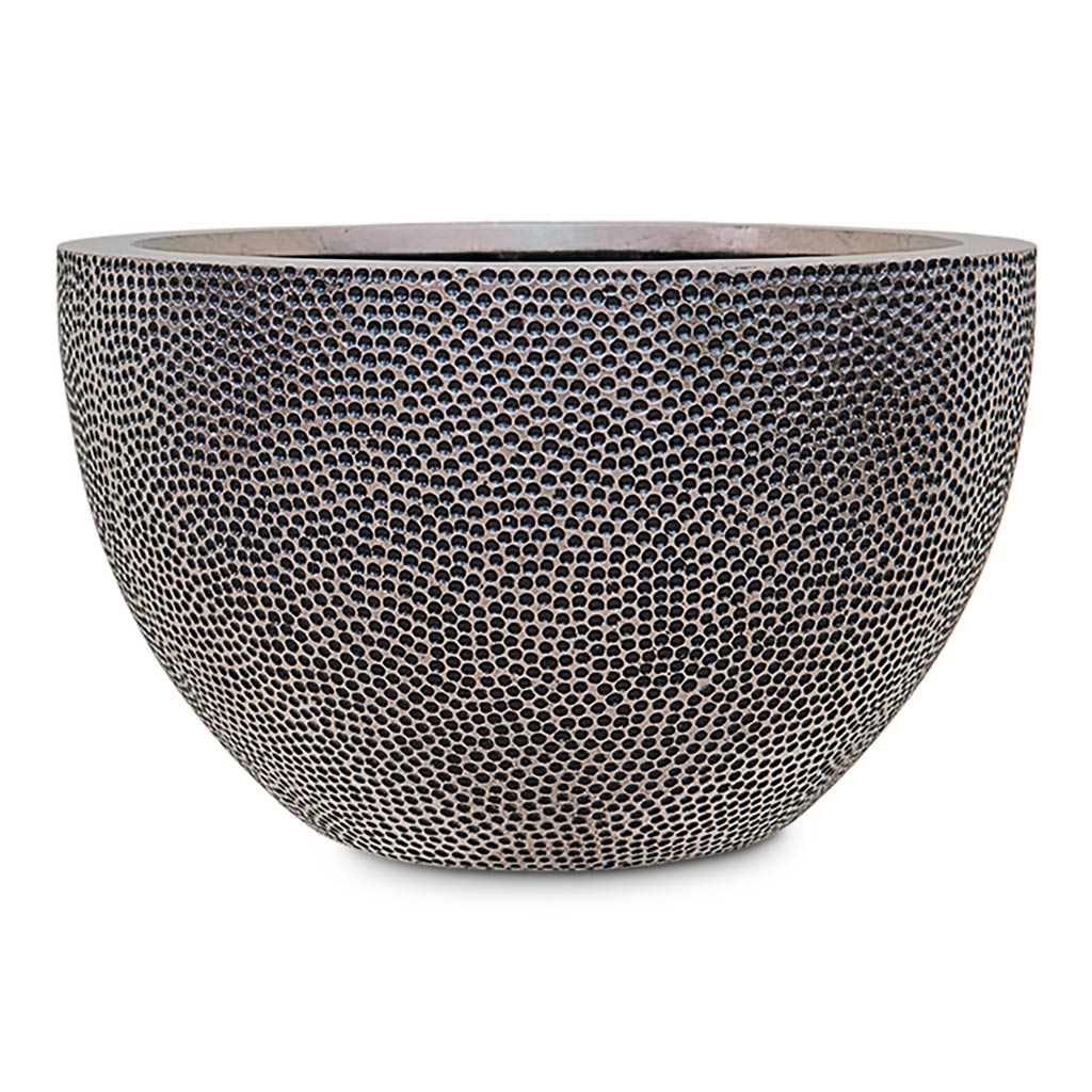 Opus Hit Bowl Planter Silver 55x33cm