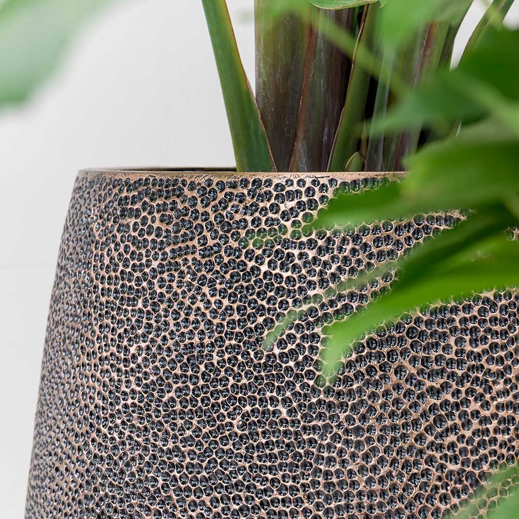 Opus Hit Darcy Planter Gold Metallic Textures