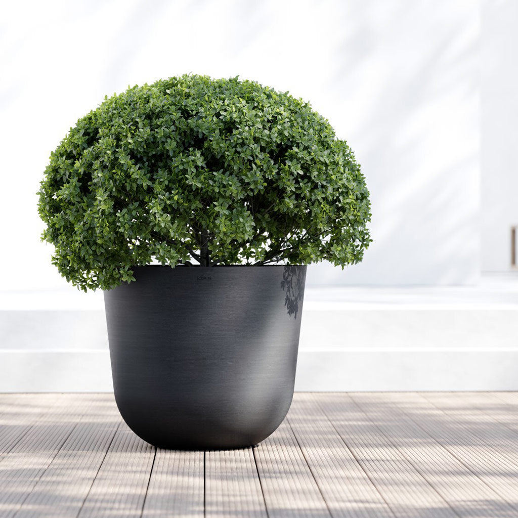 Oslo Cylinder Planter Slate 55x48cm