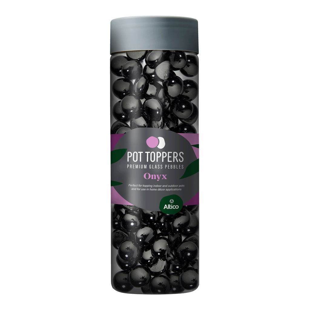 Pebble Pot Topper Jar Onyx Premium Decorative Stones