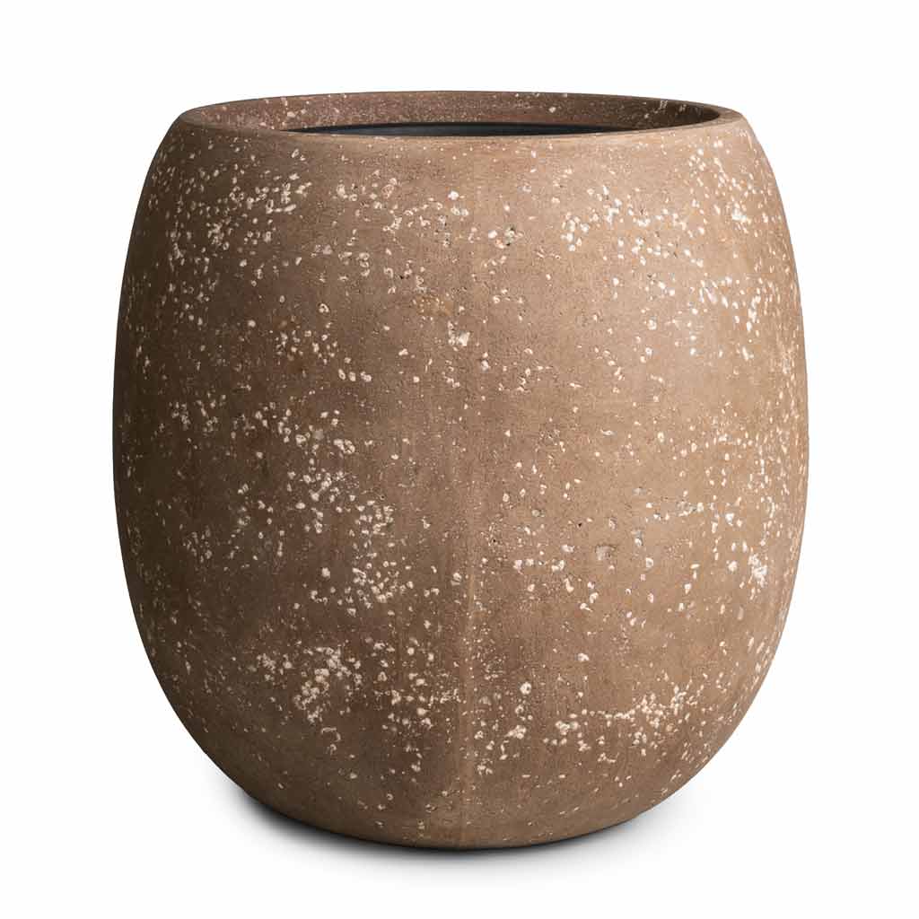 Polystone Coated Plain Balloon Planter - Rock Small